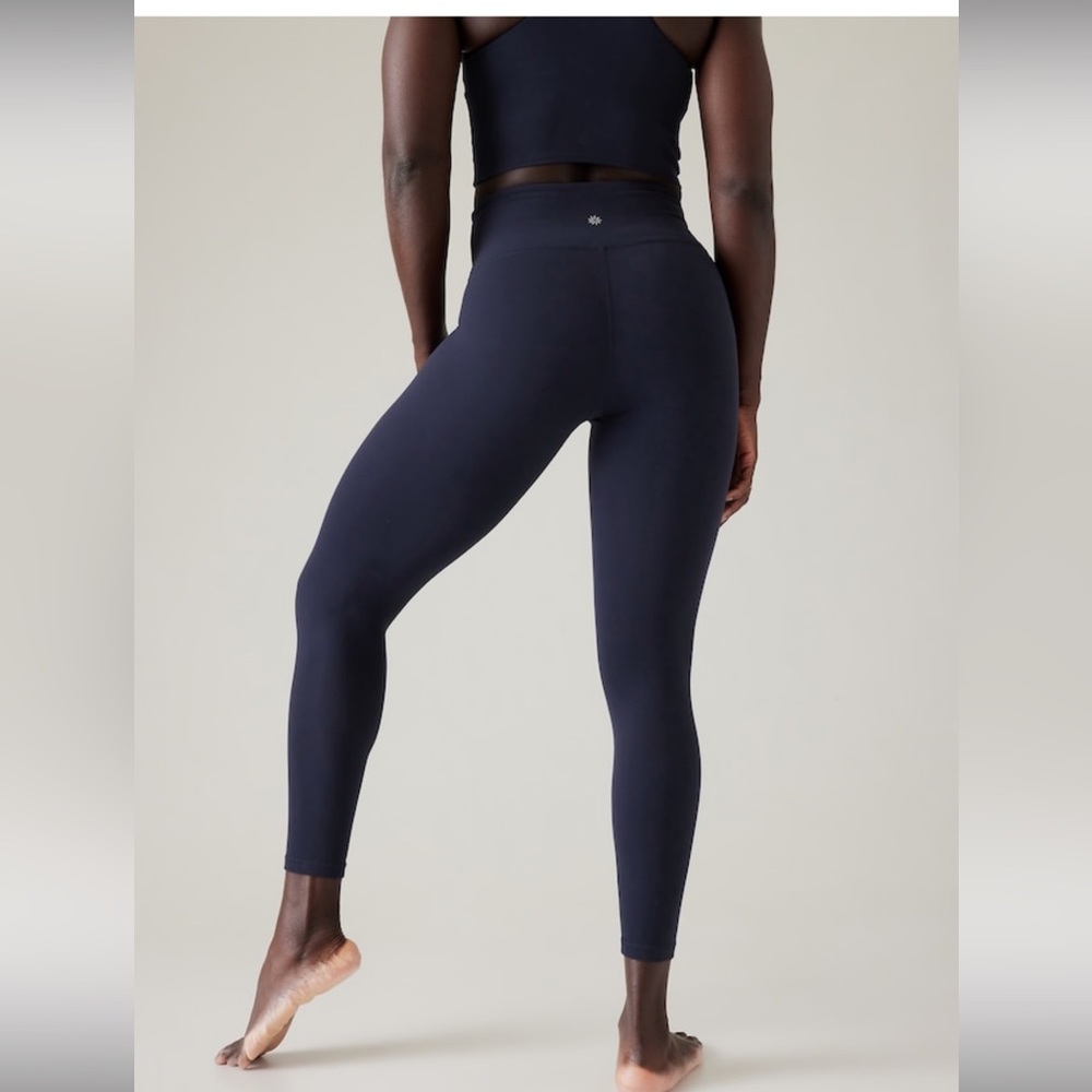 Athleta Elation 7/8 Tight // Navy - Picture 3 of 16